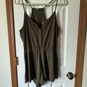 YOINS Women's Olive Green Sleeveless Romper